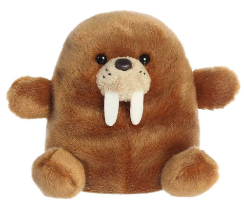 Aurora Mini Waldo Walrus Palm Pals Adorable Stuffed Animal Brown 5