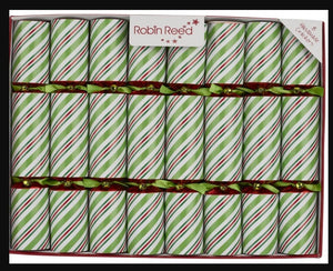 Robin Reed English Holiday Christmas Crackers - Peppermint Cane, 8 Count