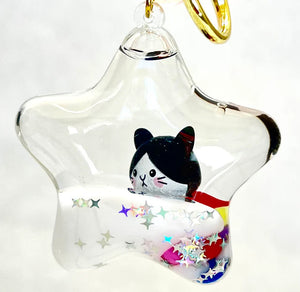 Kitty Star Floaty Keychain