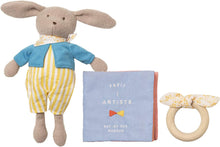Load image into Gallery viewer, The Manhattan Toy Company - Petit Artist: Bunny Doll, Soft Book &amp; Wooden Teether Gift Set