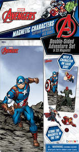 Bendon Magnetic Tin Figure Bundle: Superhero Adventures with Spider-Man, Captain America, and The Avengers