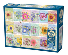 Load image into Gallery viewer, Cobble Hill 500 Piece Jigsaw Puzzle - Seed Packets (Poster Included)
