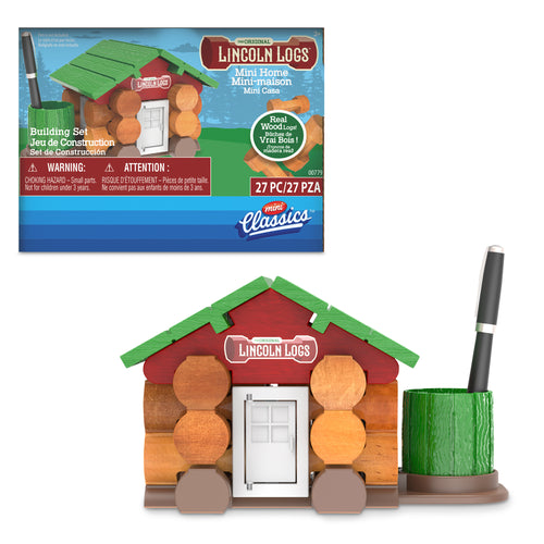 Schylling The Original Lincoln Logs Mini Home Building Set