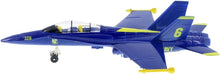 Load image into Gallery viewer, United States Navy Blue Angels F/A-18 Super Hornet Fighter Jet Die-Cast Toy with Pullback Action
