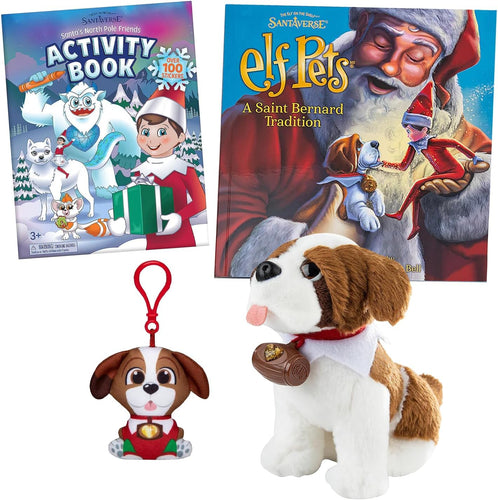The Elf on the Shelf - St. Bernard Activity Set: A St. Bernard Tradition, St. Bernard Clip-On & Santa's Activity Book