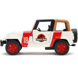 Jurassic Park Jeep Wrangler Die-Cast Car 1:32 Scale with Pullback Action