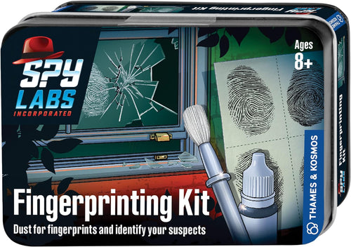 Thames & Kosmos Spy Labs Inc: Fingerprinting Kit Identify, Collect, Analyze Fingerprint Evidence | Essential Tools and Tricks of The Trade from The Detective Gear Experts for Young Investigators