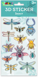 Avenir 3D Sticker Bundle: Flowers, Butterflies, and Insects, 36 Stickers