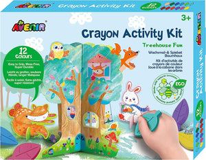 Avenir Crayon Activity Kit - Treehouse Fun, 12 Colors
