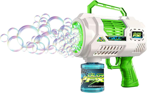 Mindscope Bubble Blaster with LED Lights and 70 Bubble Jets That Blasts Bubbles