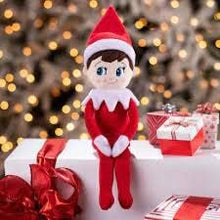 Load image into Gallery viewer, The Elf on the Shelf - Plushee Pal Snuggler and Classic Clip-On Plush: Boy, Light Tone