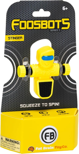 Fat Brain Toys - Foosbots Series 3, Single Player: Stinger Yellow