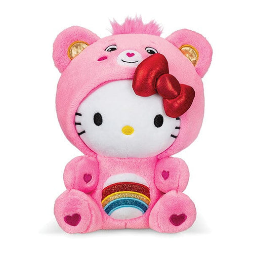 Hello Kitty as Cheer Bear - Care Bears - Hello Kitty Plush Toy, 8