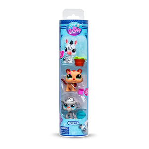 Schylling - Littlest Pet Shop Pet Trio: Zebra, Lion & Baboon