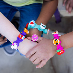 Fat Brain Toys - Plip Charms: Charm Bracelet & Ring, Purple