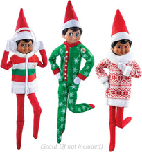 Load image into Gallery viewer, The Elf on The Shelf: Snowflake Snuggle PJs, Bundle-Up Puffer Vest, and Snowflake Sweetie Dress