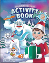 Load image into Gallery viewer, The Elf on the Shelf - SnoBiggie Bundle: Little Grunt Plush Yeti, Santa&#39;s North Pole Friends Activity Book, and Mini SnoBiggie Clip-On