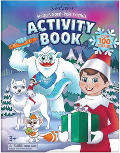 The Elf on the Shelf - SnoBiggie Bundle: Little Grunt Plush Yeti, Santa's North Pole Friends Activity Book, and Mini SnoBiggie Clip-On