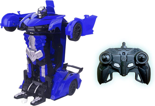 Turbo Twister 2 in 1 Blue Morpher RC Car That transforms into a Robot