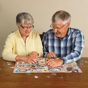 Cobble Hill 275 Piece Jigsaw Puzzle - Puppy Lattes (Poster Included), Extra-Large Pieces