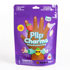 Fat Brain Toys - Plip Charms: Charm Bracelet & Ring, Teal