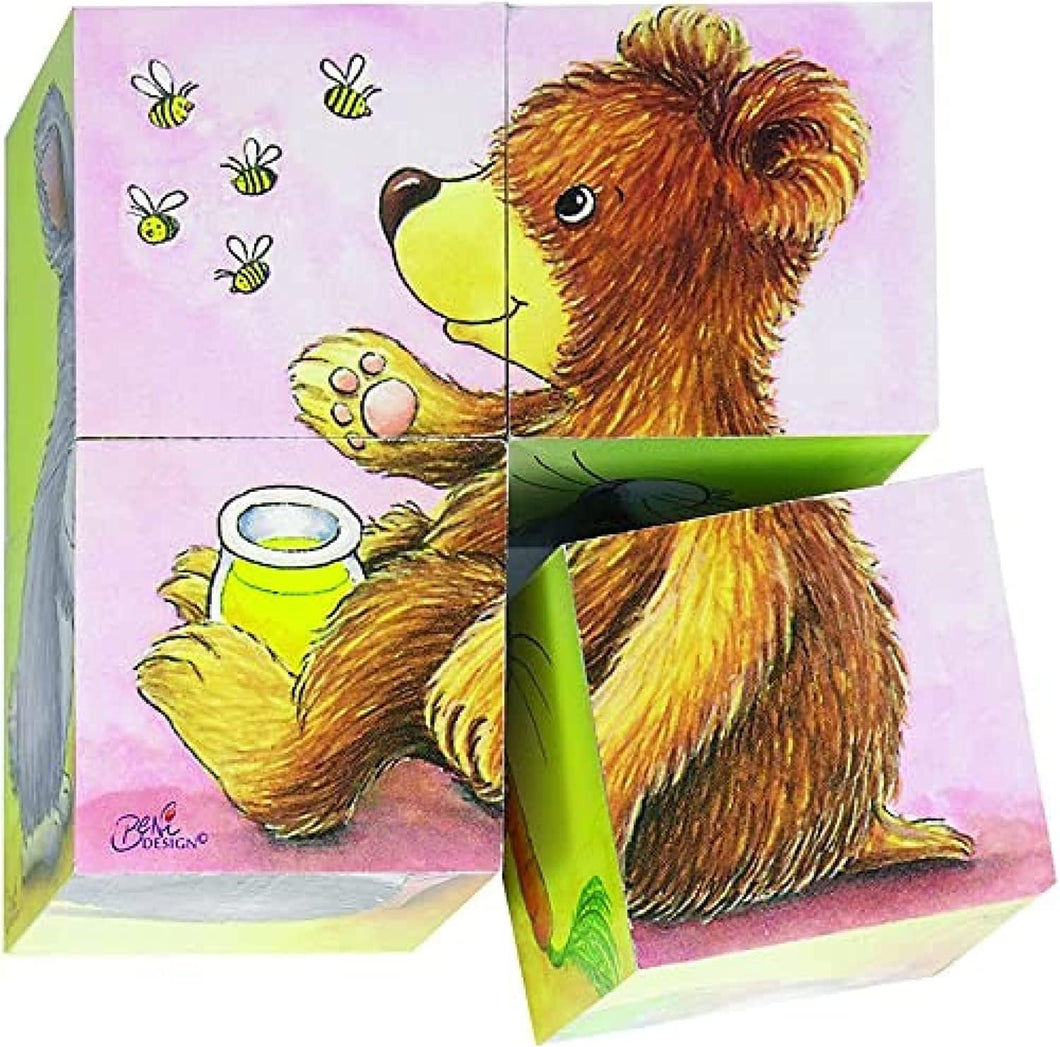 Baby animals, cube puzzle