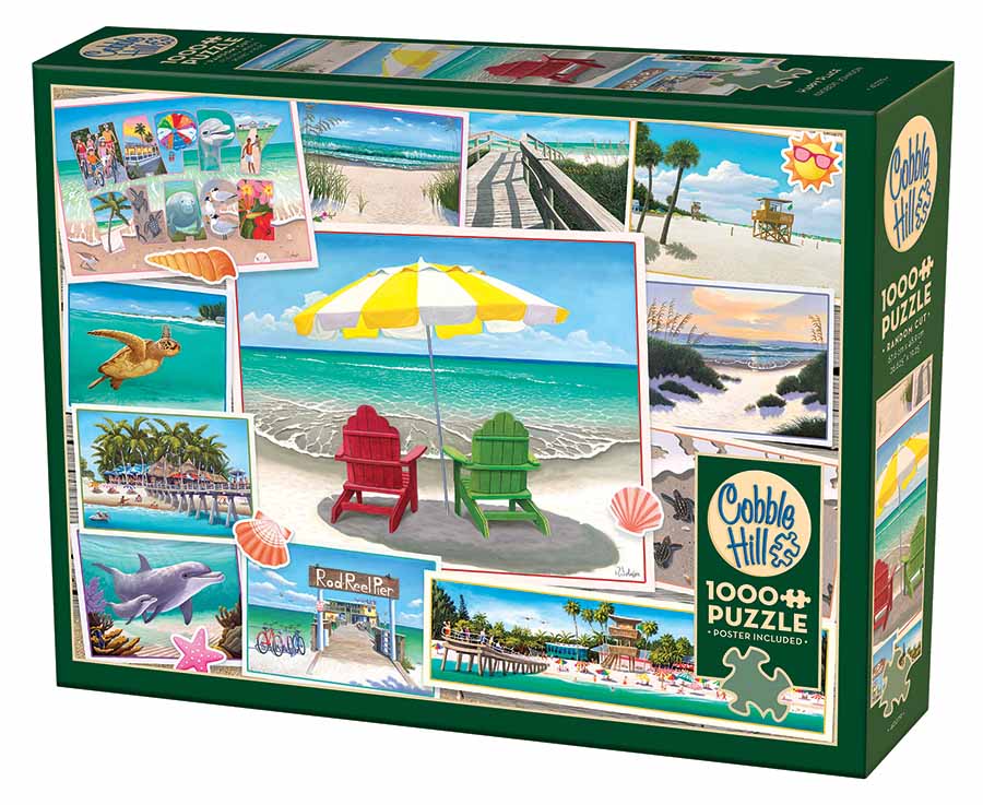 Cobble Hill 1000 Piece Jigsaw Puzzle - Happy Place (Poster Included)