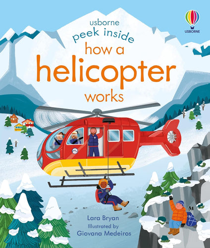 Usborne Peek Inside Board Book - How a Helicopter Works