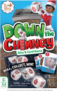 The Elf on the Shelf Down the Chimney Dice and Card Game