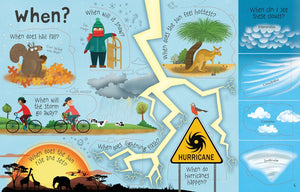 Usborne Lift-The-Flap Hardback Book - Questions and Answers about Weather