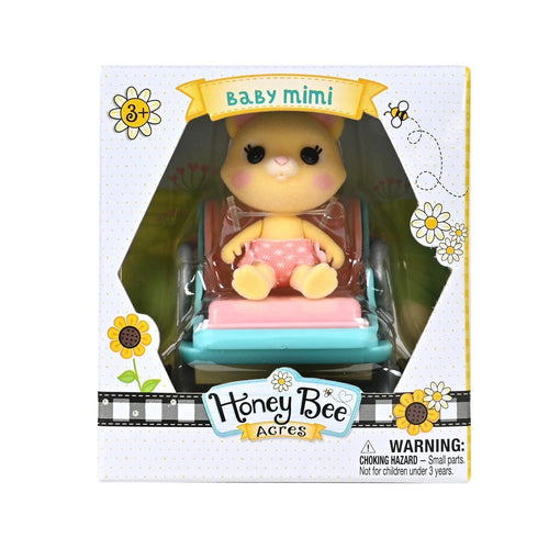 Honey Bee Acres - Rainbow Ridge Baby Flocked Figure, Baby Mimi