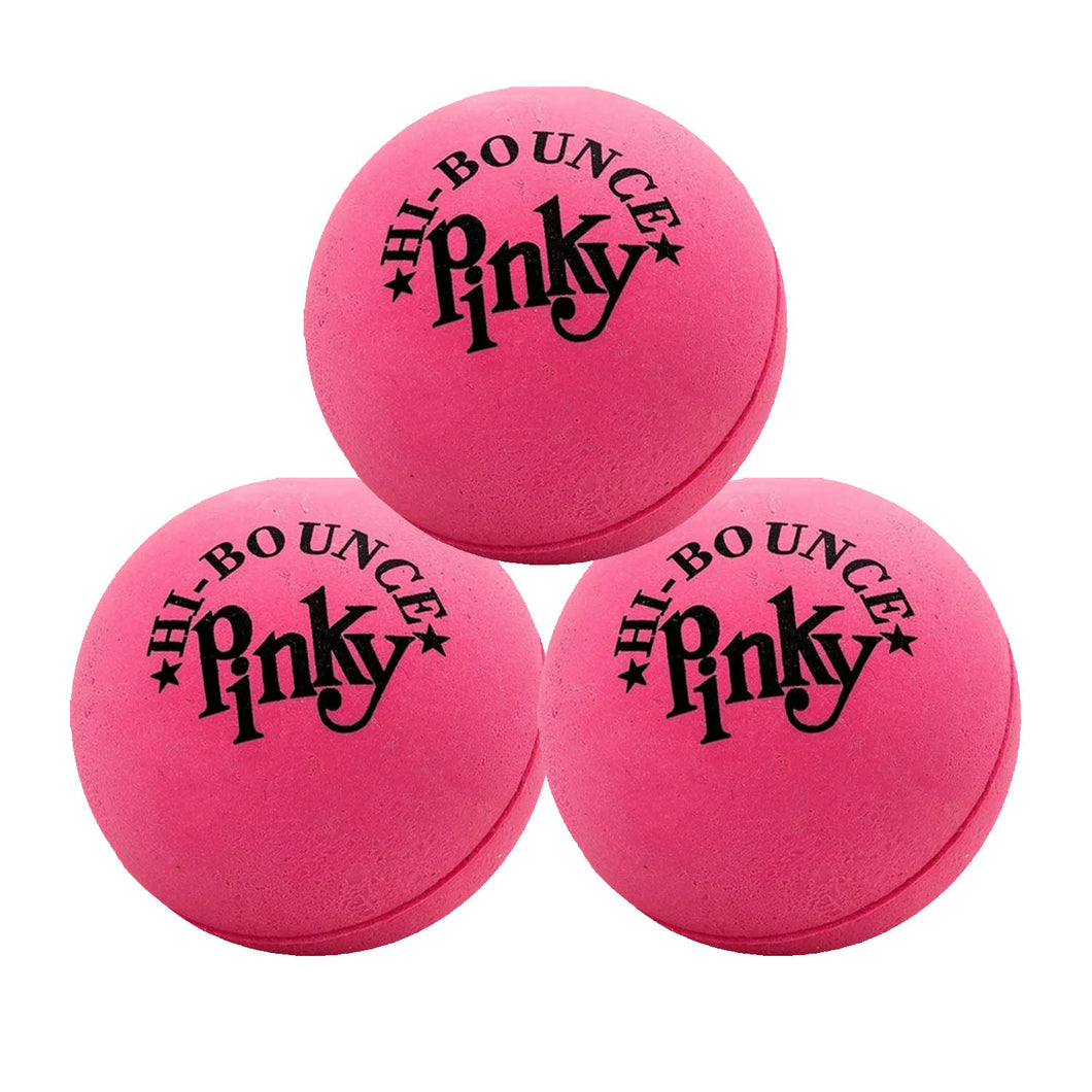 JA-RU Hi-Bounce Pinky Ball Rubber-Handball, Set of 3