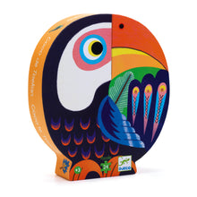 Load image into Gallery viewer, Djeco Silhouette Coco the Toucan Jigsaw Puzzle 24 Pieces