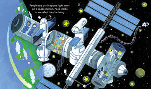Usborne Peek Inside Touch-and-Feel Board Book: SPACE