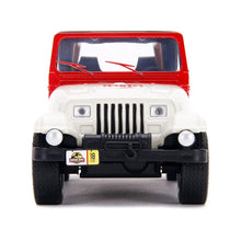 Load image into Gallery viewer, Jurassic Park Jeep Wrangler Die-Cast Car 1:32 Scale with Pullback Action