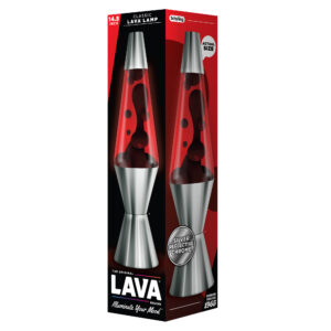Schylling - The Original LAVA Brand: Lava Lamp, Chrome Plated Crimson