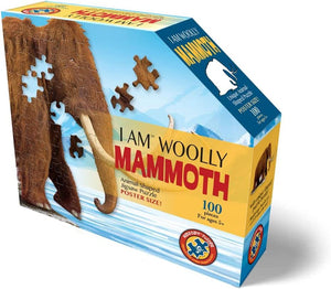 Madd Capp I AM WOOLLY MAMMOTH Animal-Shaped Jigsaw Puzzle, 100 Pieces