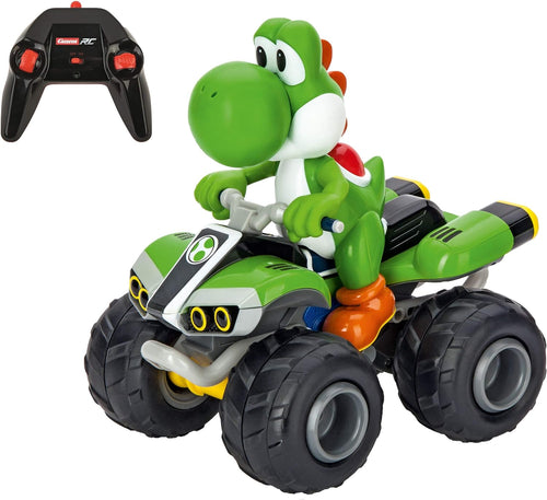 Carrera Radio Remote Control Toy Car Vehicle - Nintendo 2.46Hz Mario Kart: Yoshi Quad