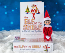 Load image into Gallery viewer, The Elf on the Shelf Holiday Magic Bundle: Light-Tone Girl Scout Elf, Frost Pips Boy &amp; Girl, and 3 Elf T-Shirts