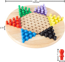 Load image into Gallery viewer, Chinese Checkers Wooden Game Set