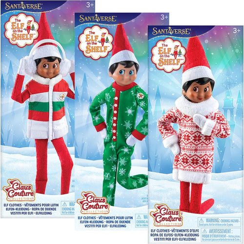 The Elf on The Shelf: Snowflake Snuggle PJs, Bundle-Up Puffer Vest, and Snowflake Sweetie Dress