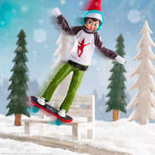 Load image into Gallery viewer, The Elf on The Shelf - Claus Couture Active Bundle: Holly Jolly Ollie Skateboarder, Touchdown Tidings Set, &amp; Karate Kicks