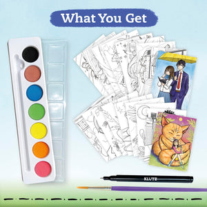 Klutz Activity Kit - Manga Art Class: Ink & Paint the Anime Way