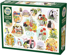 Load image into Gallery viewer, Cobble Hill 1000 Piece Jigsaw Puzzle - Cat Thoughts (Poster Included)