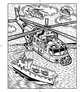 Usborne Magic Painting Book - PLANES and HELICOPTERS