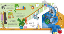 Load image into Gallery viewer, Usborne Peculiar Pop-Ups Board Book: WHO LET THE DINOSAURS OUT?