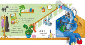 Usborne Peculiar Pop-Ups Board Book: WHO LET THE DINOSAURS OUT?