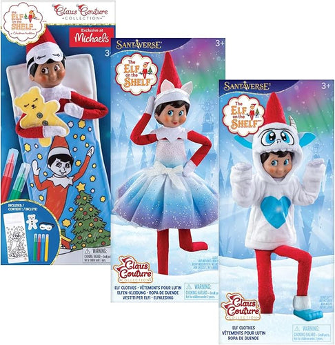 The Elf on the Shelf Bundle: DIY Sleeping Bag, Noorah Dress & Yeti Hoodie