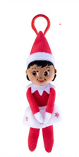 Load image into Gallery viewer, The Elf on the Shelf - Plushee Pal Snuggler and Classic Clip-On Plush: Girl, Dark Tone
