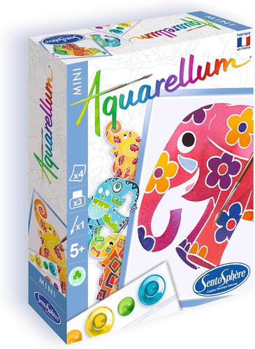 SentoSphere - Aquarellum Magic Canvas Mini: Elephants